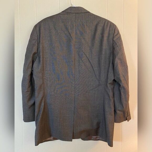 Ralph Lauren Chaps Men’s Blazer Sports Coat 42R Gray Wool Cashmere 2 Button - Picture 2 of 9